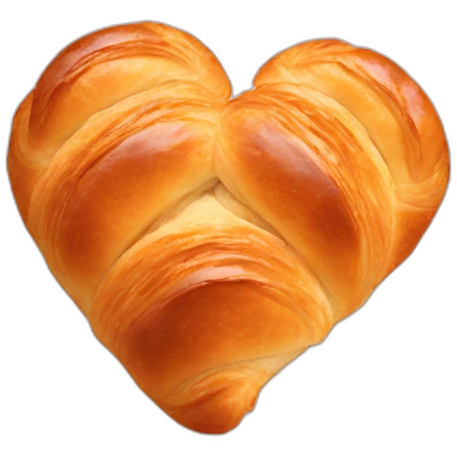 Heart croissant emoji