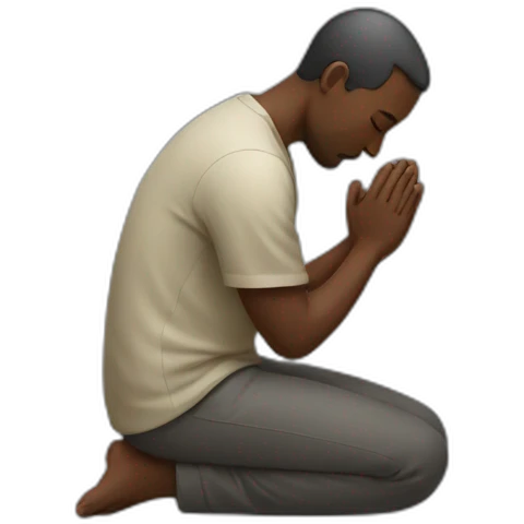 A man praying emoji