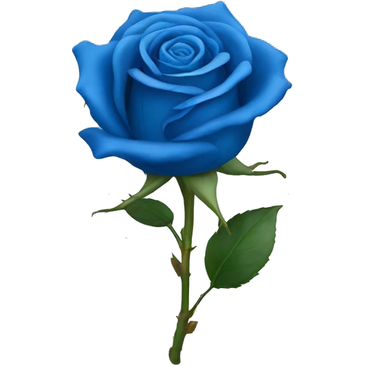 blue rose emoji