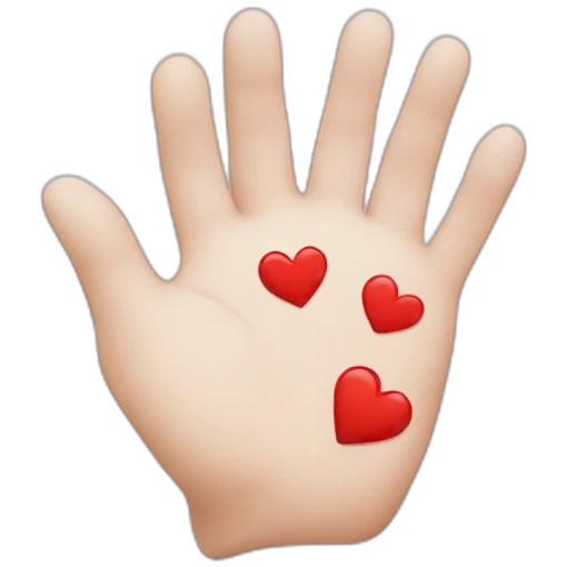 coeur mains emoji