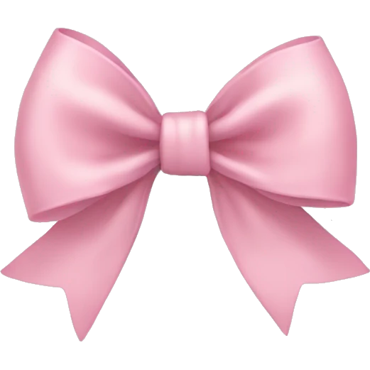 Light pink bow emoji
