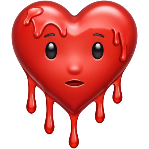 melted heart emoji