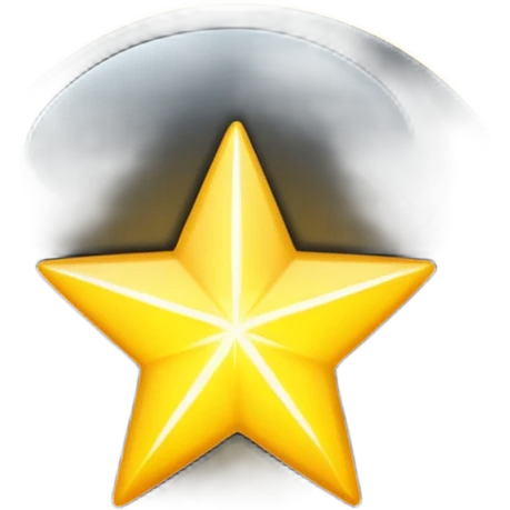 Una estrella negra  emoji