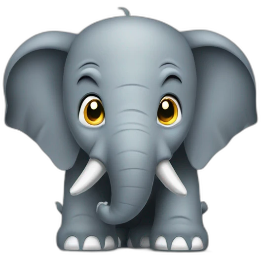 Angry elephant emoji