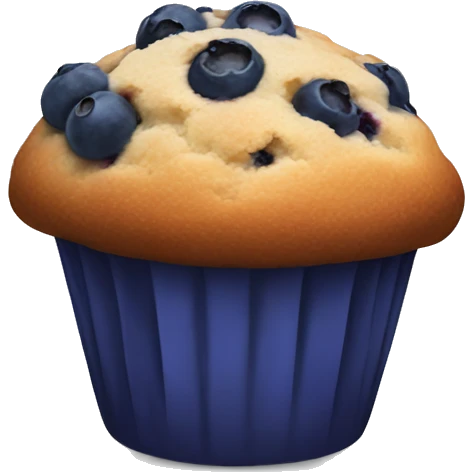 Blueberry muffin emoji