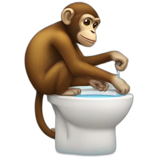 monkey peeing emoji