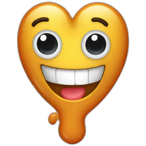 Happy kidney emoji