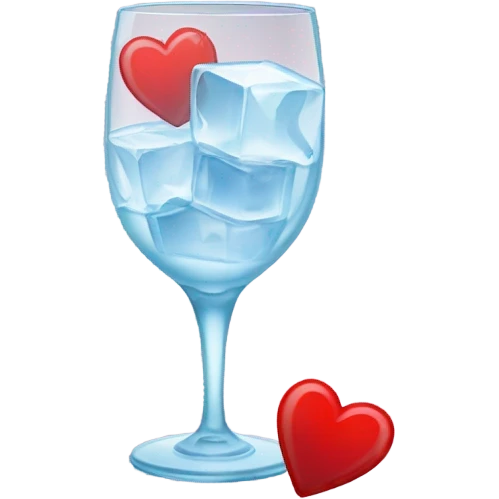 Drink with hearts emoji