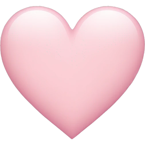 Light pink heart emoji