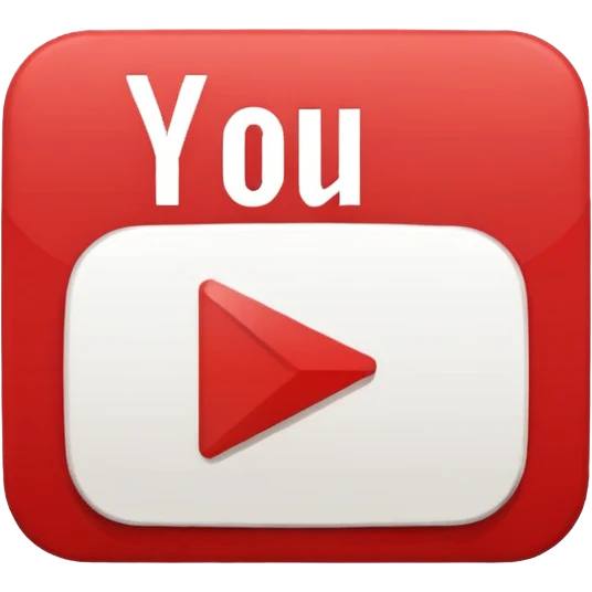 Иконка для YouTube в пиксельном стиле emoji