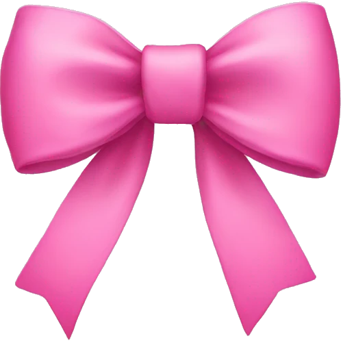 pink bow emoji