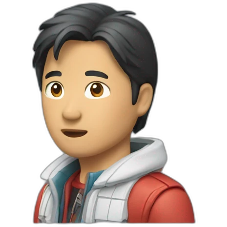 asian Marty McFly emoji