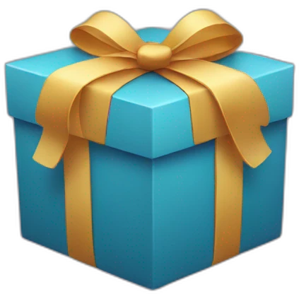 gift box with smile emoji