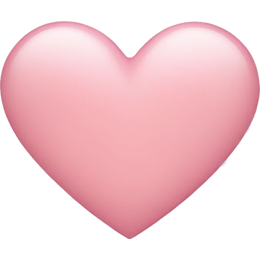 light pink heart emoji