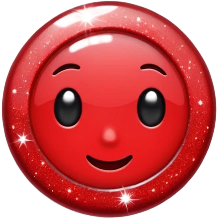 glitter red pin emoji