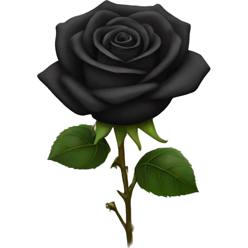 black rose emoji