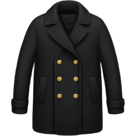 coat black emoji
