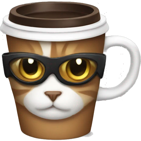 superhero coffee cat emoji