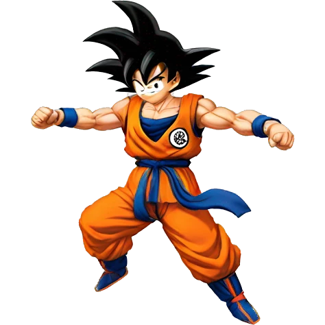 Goku bailando emoji