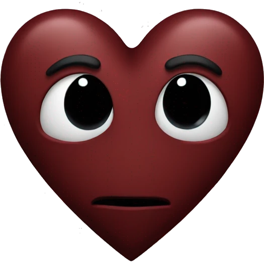 dark red heart emoji