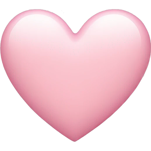 Light pink heart emoji