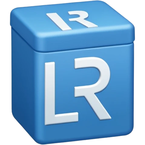 The letters LR in a blue box emoji