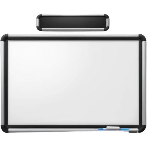 whiteboard in classroom mounted on wall emoji