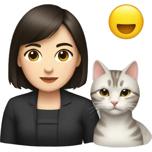 Maia Sandu and cat emoji