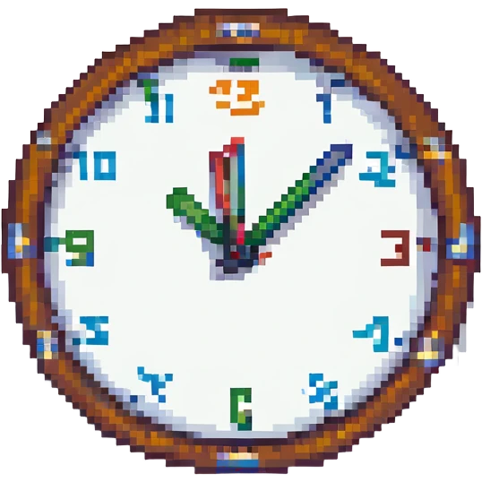 un reloj emoji