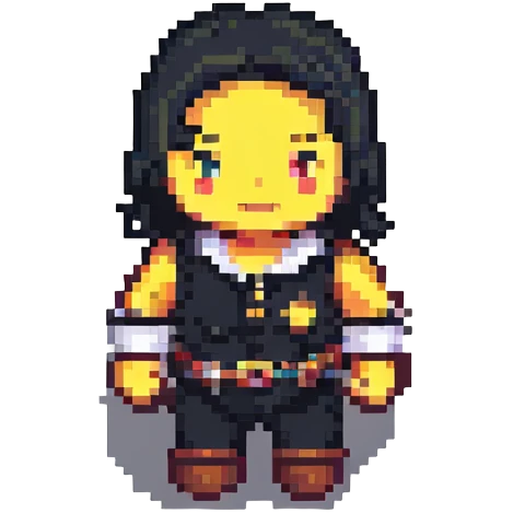 simple human character icon, pixel art style emoji