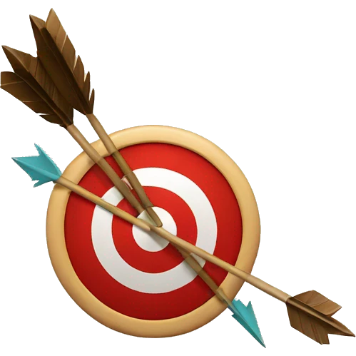 arrow and target

 emoji