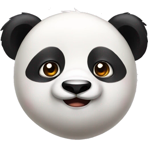 blushing panda emoji