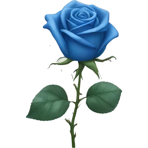 Blue rose emoji