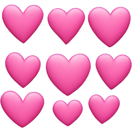 Pink hearts emoji