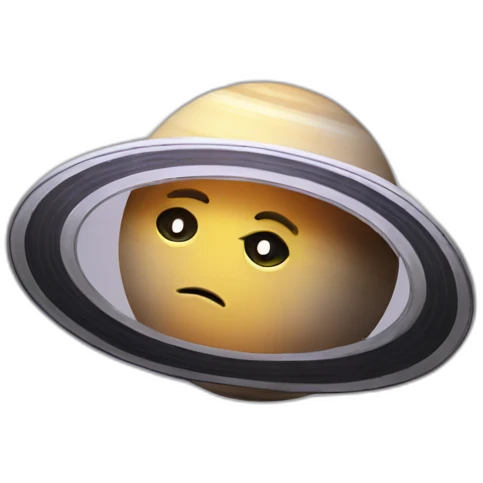 Sad Saturn emoji