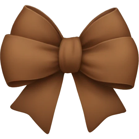 Brown bow emoji