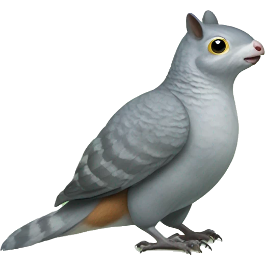 Cucumber pigeon squirrel emoji