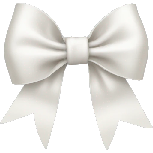 white bow emoji