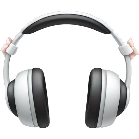 Headphones with bows  emoji