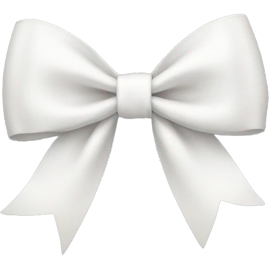 White bow emoji