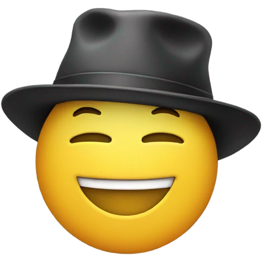 smile with hat emoji