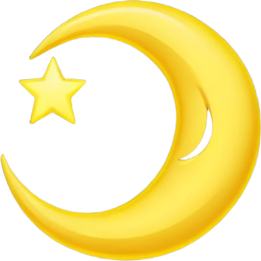 Crescent moon emoji