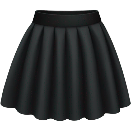 Black skirt emoji