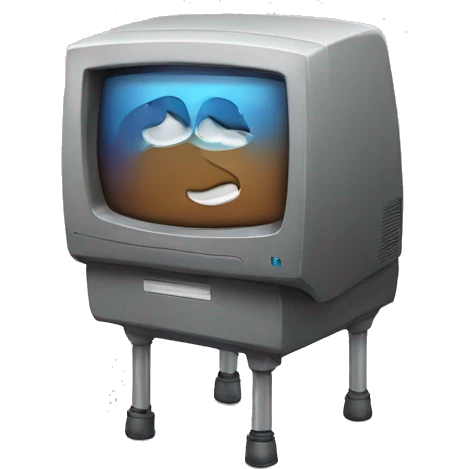 computer with knee soks emoji