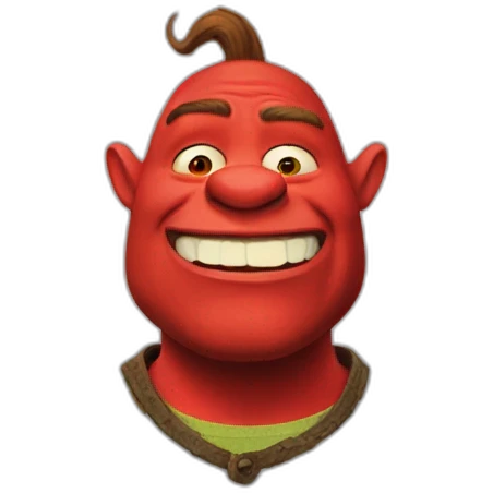 red-shrek emoji