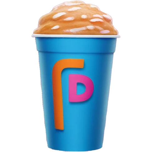 Blue Dunkin’ Donuts drink emoji