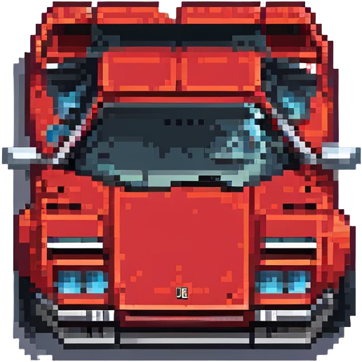 красная Lamborghini Countach, no background emoji