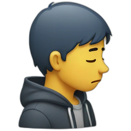 depressed human emoji