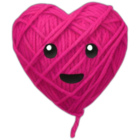 yarnball heartshaped emoji