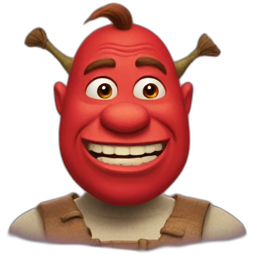 red-shrek emoji